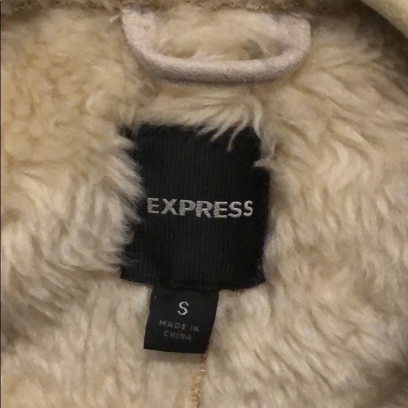 Women’s Sherpa and faux suede jacket size small - Picture 2 of 6